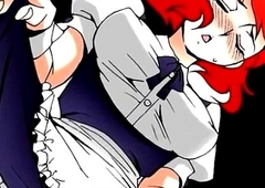 3d comic shemale maid gets licked her cock