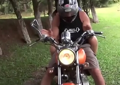 sexy tranny fucked at bottom a motorcycle