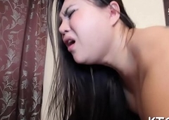 Ladyboy with fast dick takes in gazoo